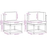  Set vanjskih sofa 6 kom. Prirodna i krem Poliester | Eponuda.com