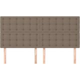  Uzglavlje 4 kom smeđesivi 100x5x78/88 cm od tkanine | shoptok.hr
