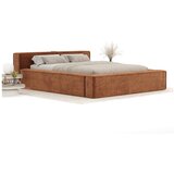 Maison de Rêve Oranžna oblazinjena zakonska postelja s prostorom za shranjevanje z letvenim dnom 140x200 cm Voliera – | Shoptok.si