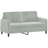  2-dijelni set sofa s jastucima svjetlosivi baršunasti | shoptok.hr