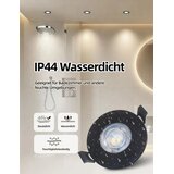 Razpakirano.si 5x 80 mm črni vgradni LED reflektor | Shoptok.si