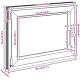  Okno za klet RISOR 80 x 70 cm PVC in steklo Antracit, (5000215112) | Shoptok.si