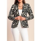 Fenzy Blazer Sa Klasičnim Ovratnikom, Crno/Bež | shoptok.hr