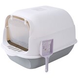  toalet za mačke Enclosed Cat Box Awhao Sivi 50x35x35 cm Cene