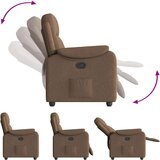  Naslonjač od tkanine smeđi | shoptok.hr