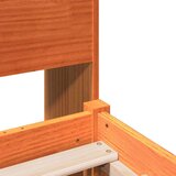 vidaXL Krevet s regalom za knjige bez madraca 75 x 190 cm masivno drvo | shoptok.hr