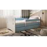 Classic Drveni dječji krevet 2 s ladicom - plavi - 180*80cm | shoptok.hr