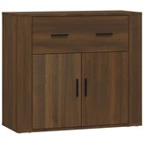  Komoda rjav hrast 80x33x70 cm inženirski les, (20654416) | Shoptok.si