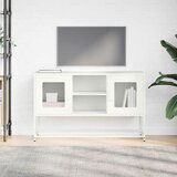 vidaXL TV omarica bela 100,5x39x60,5 cm jeklo | Shoptok.si