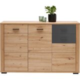 XORA komoda, antracit, hrast artisan | Shoptok.si