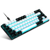 Venisymlis V800BW Mehanska tipkovnica z 68 tipkami - modro stikalo z možnostjo vroče menjave (ledeno modra LED), (22105461) | Shoptok.si