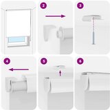 Rolo zavjesa za tuš s kazetom 160x240 cm širina tkanine 156 cm | shoptok.hr