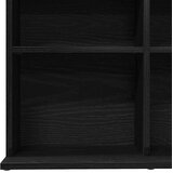 Ormarić za CD-ove crni hrast 100x23x89,5 cm inženjerski drvo | Shoptok.si