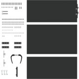 vidaXL Vrtna vrata Crna 105 x 150 cm Čelik s praškastim premazom | shoptok.hr