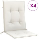  Jastuci za stolice 6 kom prošarano krem100x50x4 cm tkanina | Eponuda.ba