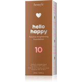 Benefit Hello Happy Flawless Brightening Foundation posvjetljujući tekući puder SPF 15 nijansa 10 Deep Warm 30 ml | shoptok.hr