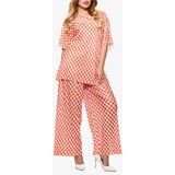 Resti Orange women's pleated patterned set - Clothing | Shoptok.si