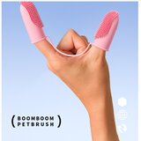 INF Dvojna prstna zobna ščetka za hišne ljubljenčke - mehke TPR ščetine za učinkovito čiščenje Pink, (5000125396) | Shoptok.si