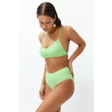 Trendyol Green High Waist Hipster Bikini Bottom