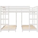  Trokatni krevet Bijelo 160 x 200 cm Čvrsto borovo drvo | shoptok.hr