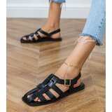 D/CEO Black closed gladiator sandals Neferta | Shoptok.si
