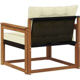  Set vanjskih sofa Čvrsto drvo akacije i Textilene Prirodna | shoptok.hr