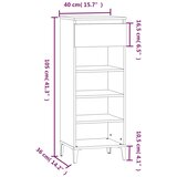  Stalak za cipele boja hrasta 40x36x105 cm konstruirano drvo | shoptok.hr