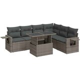 Maison Chic Seti vrtnega pohištva - Vrtna garnitura - Vrtni pohištvo set 7-delna z blazinami siv poli ratan, (21802011) | Shoptok.si