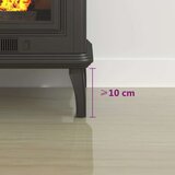 Staklena Steklena plošča za kamin šestkotna 100x60 cm | Shoptok.si