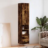 The Living Store Visoka omara dimljeni hrast 34,5x34x180 cm inženirski les - Visoka Omarica, (21435284) | Shoptok.si