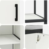 vidaXL Kuhinjski komplet za shranjevanje 3 pcs Bela 210 x 50 x 92 cm | Shoptok.si