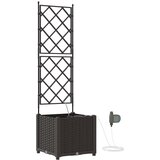  Vrtna saksija Smeđa 40 x 40 x 142 cm Plastika | Eponuda.com