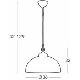  Kolarz 731.32.102 - Luster na sajli NONNA 1xE27/75W/230V prečnika 36 cm jelenja zelena | Eponuda.com