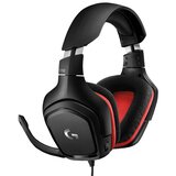 Logitech G332 Slušalice sa mikrofonom Trake preko glave 3,5 mm konektor Crno, Crveno | Eponuda.ba