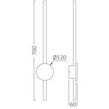 Braytron Crna zidna LED lampa 16W BH07-04201 | Eponuda.com