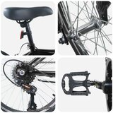  Dječji Bicikl 24 Inča 6-Speed za djecu od 8 do 12 godina Crna | shoptok.hr