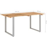  Blagovaonski stol 154x80x76 cm od masivnog bagremovog drva | shoptok.hr