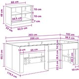  Loft krevet s ormarom s policom 3 kom. Bijela Konstruirano drvo 98.5 x 200 cm | shoptok.hr