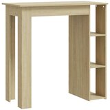  Barski stol s policom boja hrasta 102 x 50 x 103,5 cm drveni | Shoptok.si