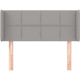  Uzglavlje s ušima svjetlosivo 103x16x78/88 cm od tkanine | shoptok.hr