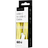  KRUGER&MATZ USB-C na USB-C kabl za brzo punjenje i prenos podataka, 60W, dužina 1,5 m, boja žuta, model KM1271-1,5Y | Eponuda.com