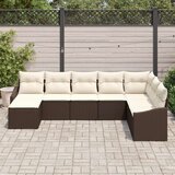  8-delni vrtni jedilni set z blazinami Rjava Poly ratan, (22093954) | Shoptok.si