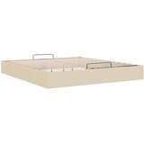 vidaXL Otomanski okvir kreveta bez madraca krem 200x200 cm od tkanine | shoptok.hr