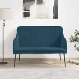  Klupa plava 110 x 76 x 80 cm baršunasta | Eponuda.com