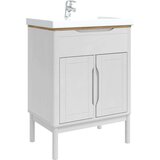  Kopalniška omara za umivalnik FLORO Bela 60 x 40 x 80 cm, (5000157042) | Shoptok.si