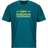 Majice s kratkimi rokavi LINEAR LINES T-SHIRT Zelena