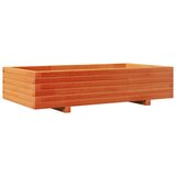 Furnova Vrtno cvetlično korito voščeno rjavo 110x60x26,5 trdna borovina, (21921697) | Shoptok.si