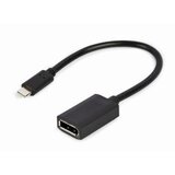 USB adapter Type-C to DisplayPort, 4K, 15 cm, black, GEMBIRD A-CM-DPF-02 Cijene