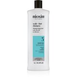 Nioxin System 3 Scalp + Hair Shampoo čistilni šampon za barvane redke lase 1000 ml | Shoptok.si