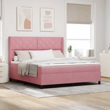  Krevet s opruga kutije Ružičasta 180 x 200 cm Baršun | shoptok.hr